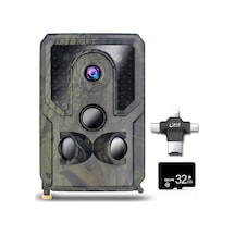 12mp 1080p Hareket Aktif Av Kamerası Kızılötesi Gece Görüşlü Açık Hava Yaban İzleme Ve İzcilik Cihazı Çok Renkli Çok Renkli