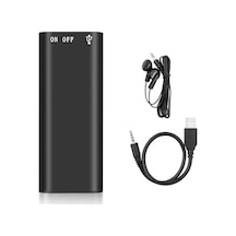 Süper Ultra Mini 16gb Ses Kayıt Cihazı Ve Mp3 Çalar Ders Kaydı Röportaj Kaydı İçin Uyumlu