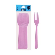 320 Plastik Büyük Renkli Çatal 10lu