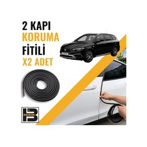 Fiat Egea Cross Station Wagon Kapı Koruma Fitili-iki Kapı-siyah-bm1262