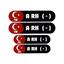 Kan Grubu Kask Etiketi 4 Parça A Rh - Etiket Sticker