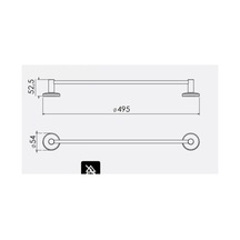 Eca Serel Bıanca Uzun Havluluk 45 Cm 140102005 Krom