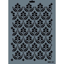 Rich New Seri N157 Stencil 35X25 Cm
