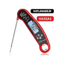 Katlanabilir Problu Mutfak Termometresi kalibre Edilebi