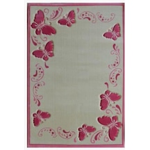 Tarz Antialerjik Çocuk Halısı 508Pembe Kelebek 120X180 Cm Çok Renkli Tarz Antialerjik Çocuk Halısı 508Pembe Kelebek 120X180 Cm Çok Renkli