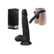 Hızlı Express Dragon 19 Cm Belden Bağlamalı Realistik Zenci Penis Strapon Dildo
