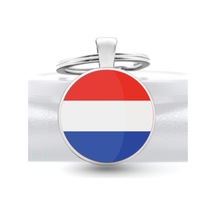 Tamgacrafts Hollanda Netherlands Bayrağı Metal Anahtarlık Ülke Temalı Hediyelik Çok Renkli