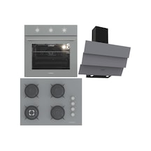Termikel BO O6435C A - BH P7194C A - CH S6532C BA Ankastre Set Antrasit