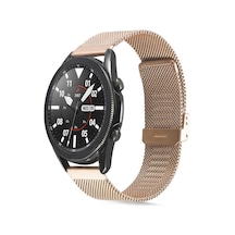 Huawei Gt2 46mm Uyumlu Krd-45 22mm Metal Zore Kordon-rose Gold