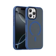Joko Apple Apple Uyumlu iPhone 16 Pro Max Megane Magsafe Kapak - Lacivert 0.2M-Çok Renkli