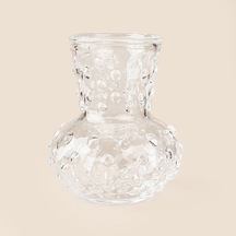 Deco Nokta Kabarcıklı Mini Vazo - Şeffaf Çok Renkli