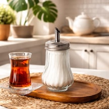 Porsima Dhz90131 Cam Akıtmalı Salla Dök Şekerlik - Toz Şekerlik - 200ml Şeffaf