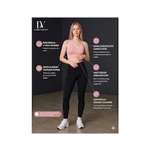 Dark Velvet Kadın Çapraz Askılı Dikişsiz Görünümlü Bralet Büstiyer Açık Pembe