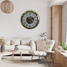 Gold Atlas Royale 60 Cm Çarklı Duvar Saati Standart