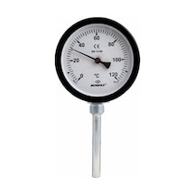 100 0°C / +120°C Alttan Çıkışlı Kazan Termometresi