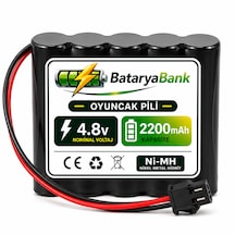 4.8v 2200mah Oyuncak Pili Siyah Soket Şarjlı Batarya Rc Araba Ve Oyuncak Aküsü