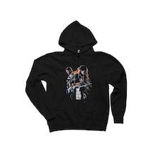 The Last Of Us 2 Oria Part Siyah Fermuarlı Kapşonlu Sweatshirt Siyah
