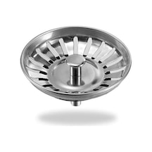Mutfak Gider Süzgeci Çap 8 Cm Mutfak Lavabo Süzgeci Açık Ahşap