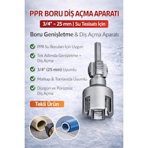 Ppr Boru Diş Açma Aparatı 3/4 25 Mm Su Borusu Genişletme Ve Diş Açma Ucu