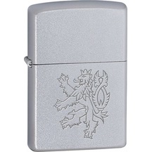 Zippo Czech Lion Dizayn Çakmak Gri