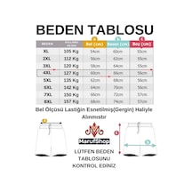 Büyük Beden 120 - 157 Kilo Arası İçin Uygun Bedenli Erkek Likralı Bağcıklı Kot Şort Siyah