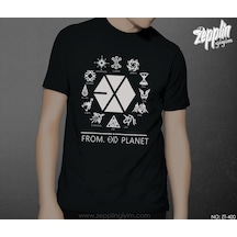 From Exo Planet Siyah Tişört Siyah
