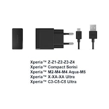 Senalstore Sony Xperia Şarj Cihazı Aleti Ve Kablosu Z Z1 Z2 Z3 Z4 Z5 M5 E5 X