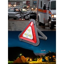 Üçgen Led Reflektör, 1800mah Şarj Edilebilir Pil, Güçlü