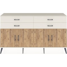 Arges Konsol 2 Raflı 4 Çekmeceli 8 Kapaklı 176x30x99 Aytaşı-çam/a Aytaşı-çam/aytaşı