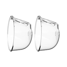 Moveevo Youha Elektrikli Göğüs Pompası Yedek Aksesuarı, The Ins Giyilebilir Göğüs Pompası İçin 2 Adet 8oz Bardak Yumuşak Gıda