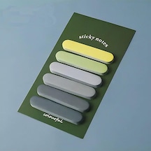 Sarı - Yeşil Temalı 6 Renkli Not Seti Post-it Sticky Note