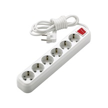 Makel MGP234 6'lı Anahtarlı Topraklı Grup Priz 5 Metre Beyaz