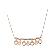 925 Ayar Gümüş Rose Kalp Figürlü Kolye - 23181001 Rose Gold