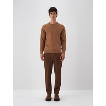 Camel Doğal Yün Dokulu Regular Fit Kazak 801822 CAMEL