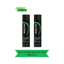Syoss Maksimum Tutuş Sprey 400 ml x 2 Adet