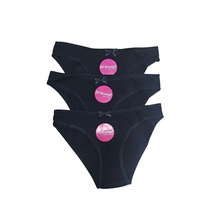 Dr. Bugyi 3 Lü Kadın Pamuklu Slip Külot Siyah - Siyah