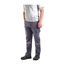 Eser - 7-7 Gabardin Kom.Cepli İş Pantolonu Reflektörlü-Kışlık-Gri