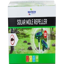 Weitech WK2015 Solar Köstebek Fare Ultrasonik Kovucu (İkili) IP44 –800 m²