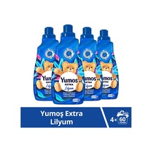 Yumoş Extra Konsantre Çamaşır Yumuşatıcısı Lilyum 1440 Ml 60 Yıka 3'lü Set