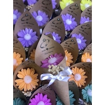 Bernami Mum Pinterest 15 Adet Kişiye Özel Rengarenk Taşlı Papatya Buket Mum, Doğumgünü, Hediyelik, Sünnet Diğer