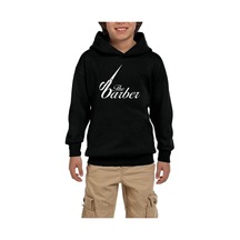 Zepplin Giyim The Barber Siyah Çocuk Kapşonlu Sweatshirt