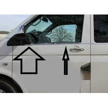 Volkswagen T5 2 Parça Cam Çitası Krom 2010 2011 2012 2013 2014
