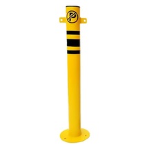 Otopark Zincir Bariyer Metal Duba Demir Sabit Baba Metal Park Bariyeri 75 Cm Kırmızı