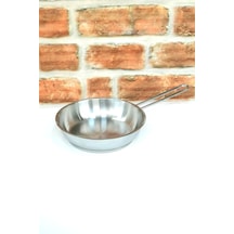 Kapsül Tabanlı Çelik Tava - Yumurta Tavası - Kızartma Tavası- Metal Saplı - 20 Cm