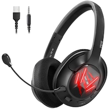 Eksa Airjoy Pro Gaming Kulaklık Oyuncu Kulaklığı 7.1 Surround 3.5 mm & USB & Çıkarılabilir Mikrofon - ZORE-257846