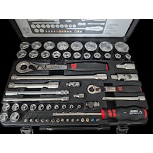 Yüksek Kalite Würth Zebra 1/4+1/2 İnç Lokma Anahtarı Seti 59parça