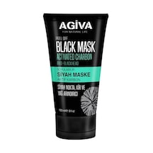 Agiva Aktif Karbon Soyulabilir Siyah Maske 150Ml