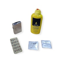 Clipper Benzini 80 Ml Çakmak Taşı Çakmak Ve Fitil Set Zippo