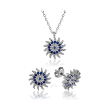 Casera's Gümüş Güneşli Nazar Kadın Set Csr2181429 Gümüş