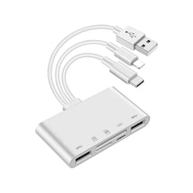 Usb 3.0 Type C Lightning To Sd Tf Otg Kart Okuyucu Çevirici
